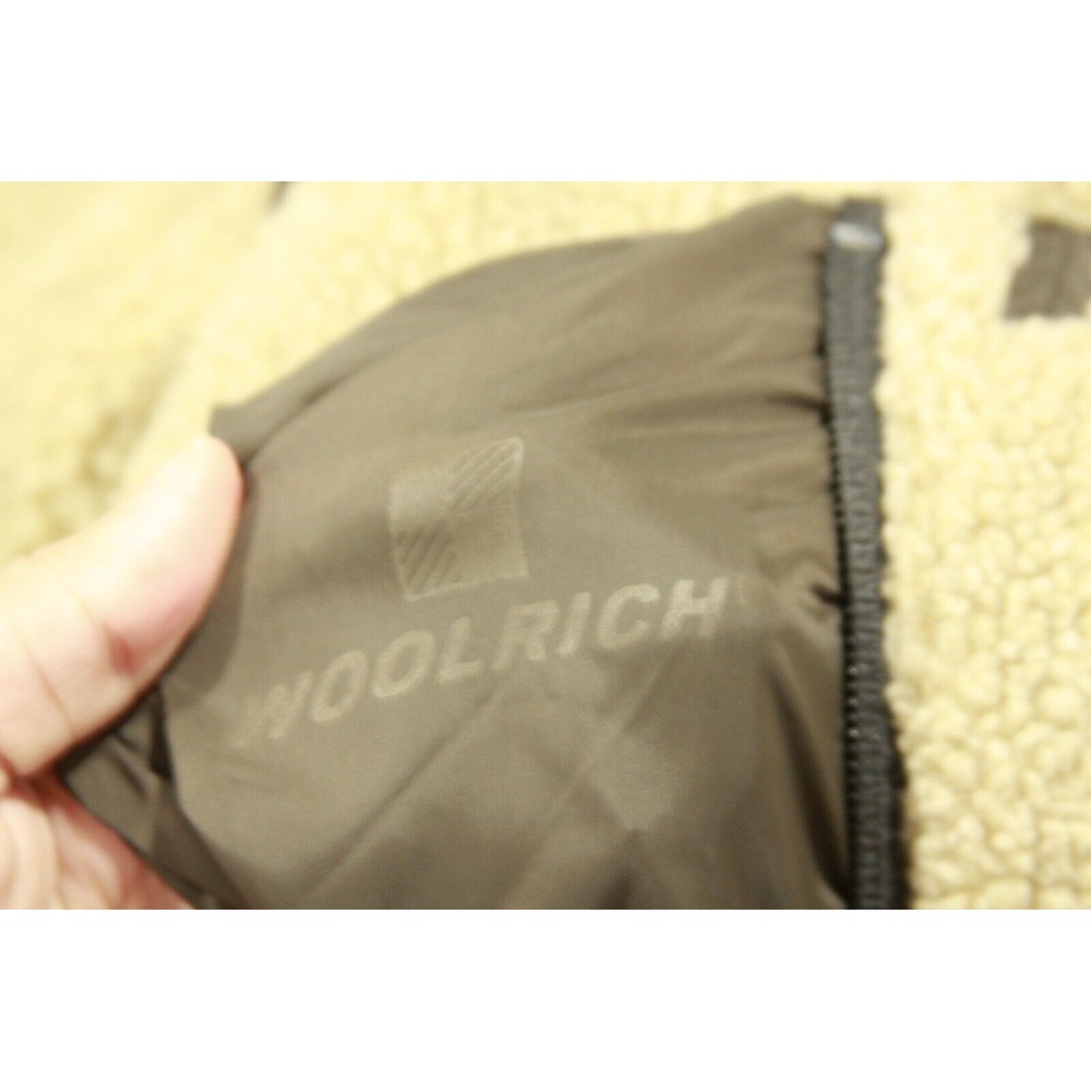 VTG Woolrich Wool Herringbone Check Brown Men's Vest‎ Sherpa Lined Sz XL Grandpa - Picture 4 of 16